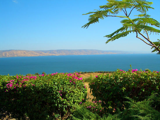 Blick über den See Genezareth