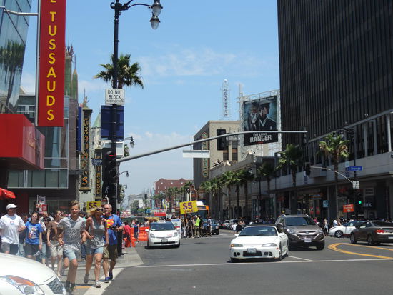 Auf den Walk auf Fame und den Sunset Boulevard...