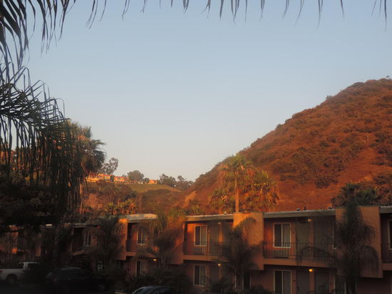 Unser Motel - zwischen sanften Hügeln und zahllosen Palmen 