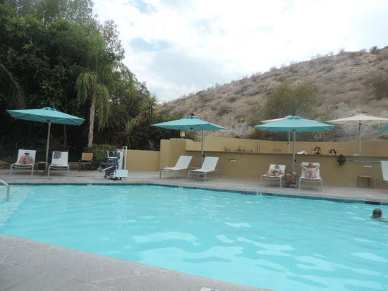 Unser persönliches Highlight in Palm Springs: Der schöne, kühle Hotelpool 
