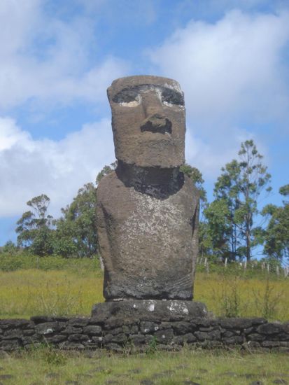 Osterinsel: Einer der zahlreichen Moais