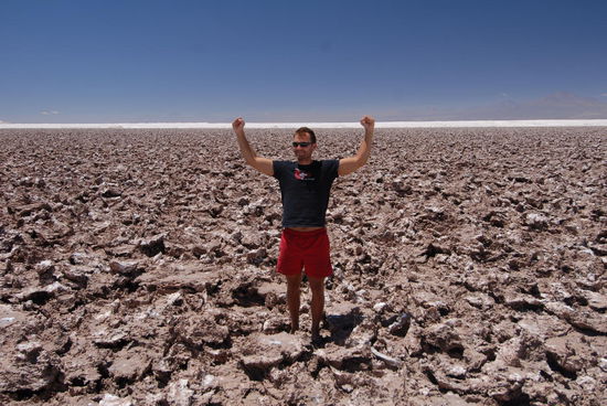 ausgetrockneter Salzsee