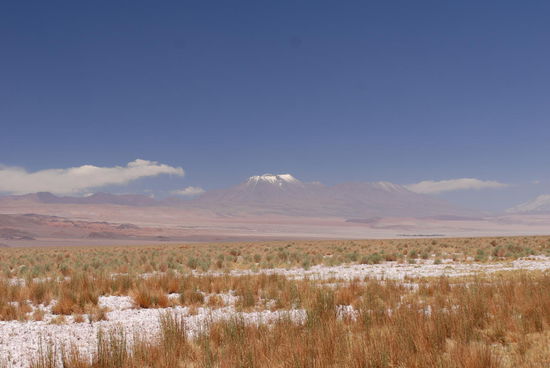 schneebedeckter Vulkan