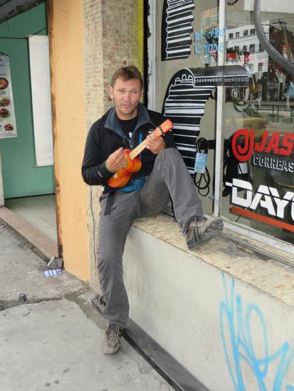 Strassenmusik in Quito...