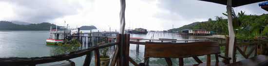 Ausblick aus unserem Pfahlbungalow #1