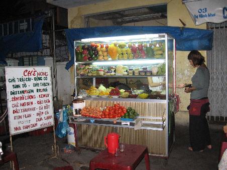 Der Frucht-shake Stand