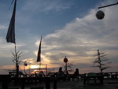 Sonnenuntergang am Tree-House