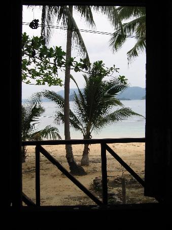 Aussicht aus unserem Bungalow