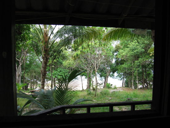Blick aus unserem Bungalow