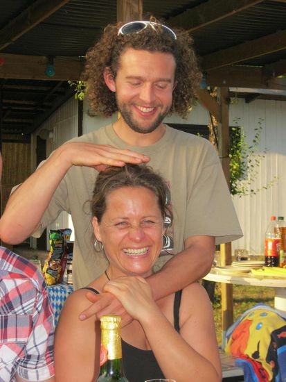 Ausgelassene Stimmung beim Abschiedsgrillen in Stotternheim