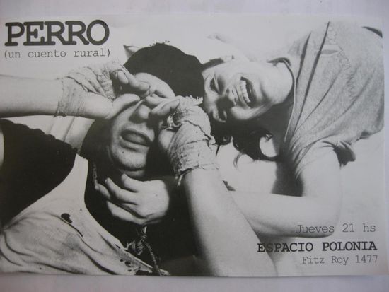 Flyer zum Theaterstück "Perro"