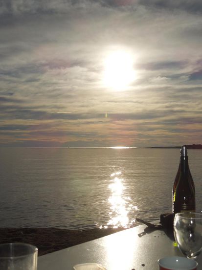 Abendstimmung mit einem guten Tropfen Malbec