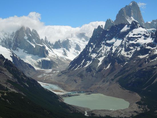Laguna Torre von oben