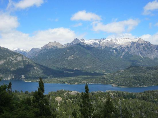 Ausblick vom Mirador auf Bariloche-Umgebung
