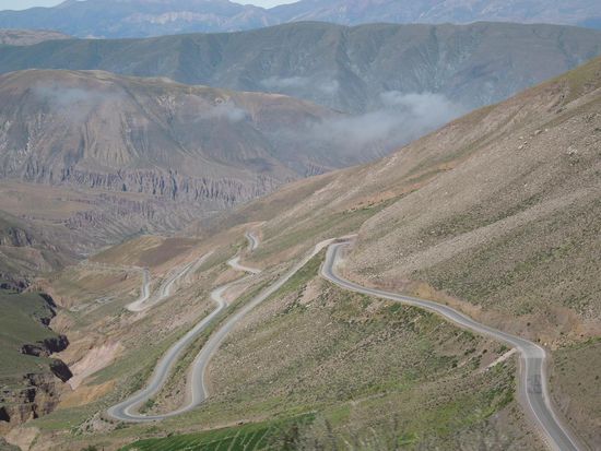 Kurvige Strecke in angenehmere Höhe ...