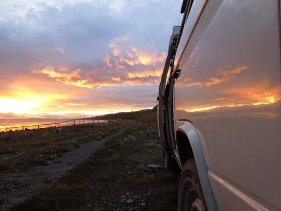 Sonnenuntergang bei unserem Bussliplatz