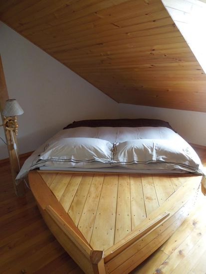 Das Bett in der Kapitänssuite