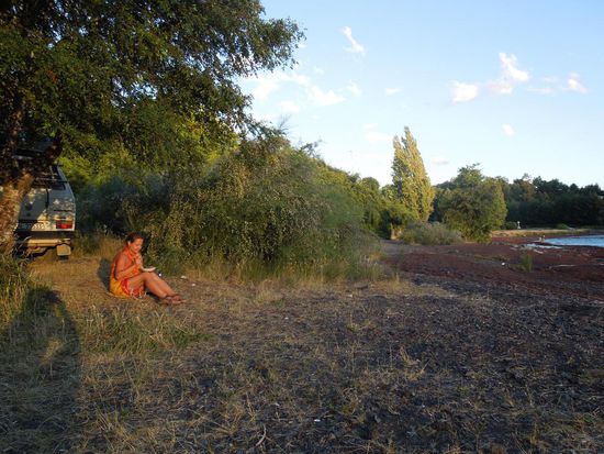 Idyllisches Plätzchen nach langer Suche am Lago Calaufquen