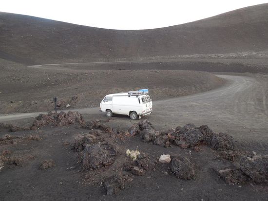 Bussliplatz am Krater Navidad