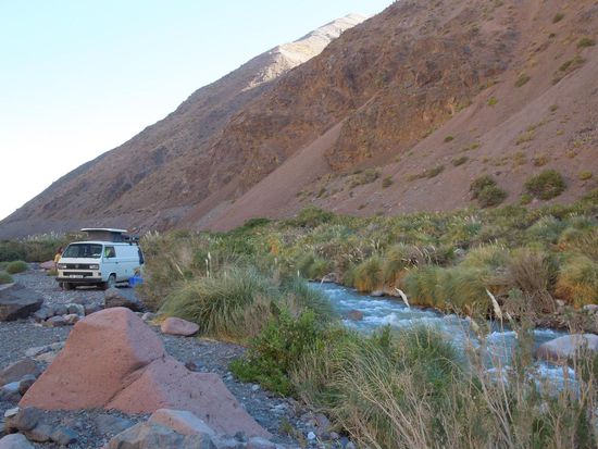 Unser Bussliplatz am Rìo La Laguna
