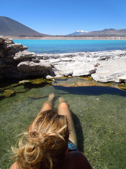Herrlich blau diese Laguna Verde