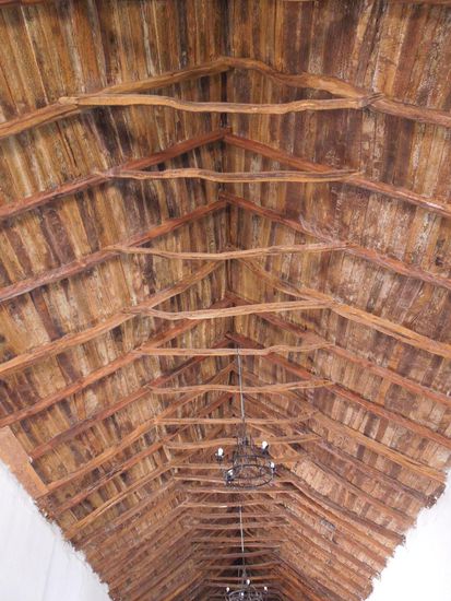 Kirchendach aus Kaktusholz