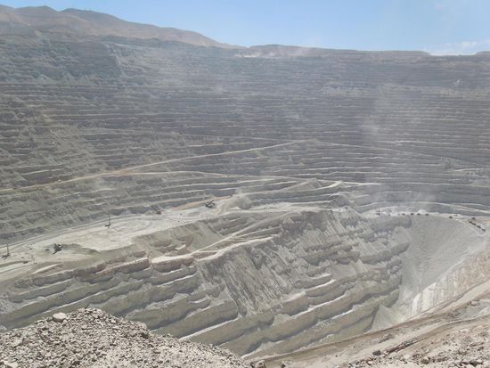 Blick in die Kupfermine