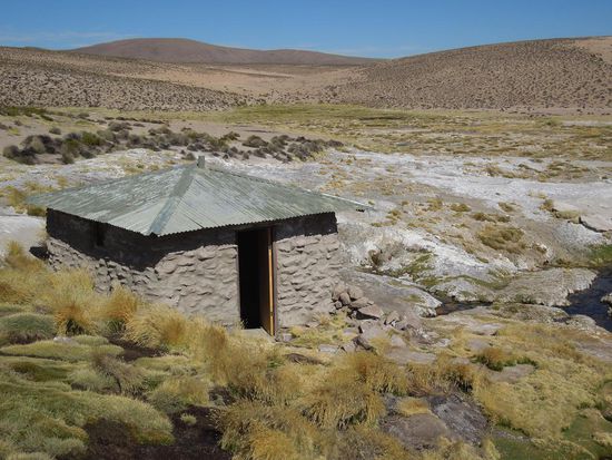 ... ein kleines Badehäuschen auf 4300m ...