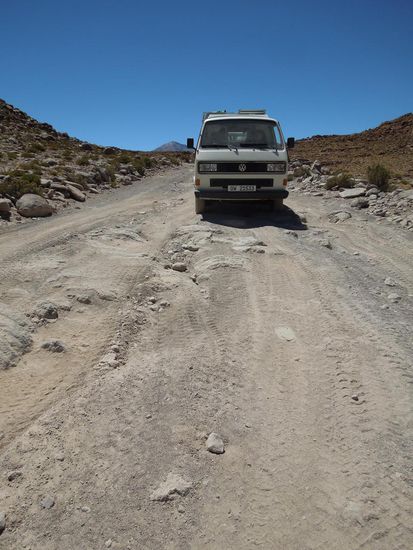 Kletterbussli in voller Konzentration