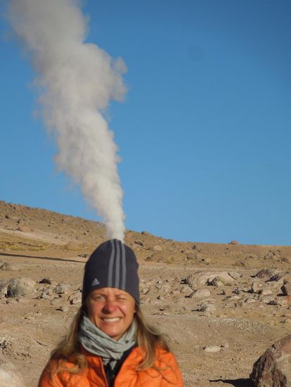 Achtung, aktive Fumarole!