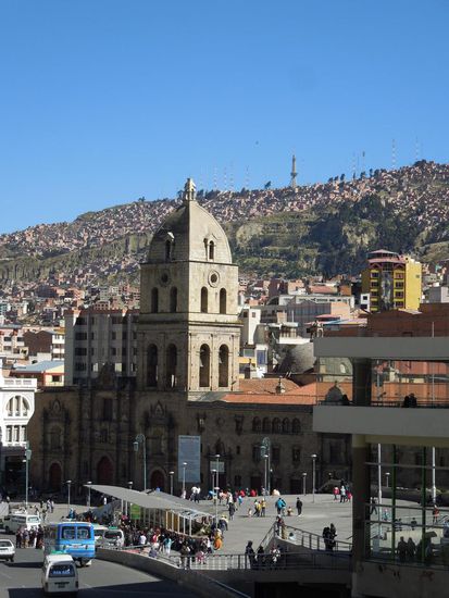 Blick auf die Iglesia San Francisco