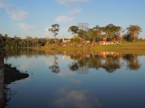 Einladender Camping Las Piedras unterwegs mit Wasserschwein-Action  