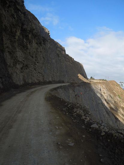 Linksverkehr - wie auf der Todesstrasse