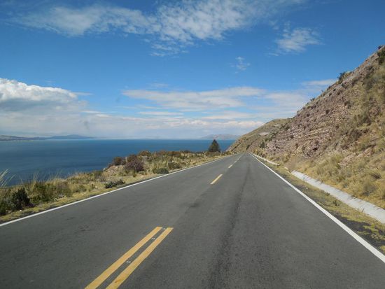 Landschaftlich tolle Strecke nach Copacabana