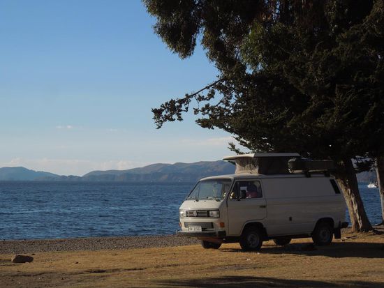 Wir logieren in der ersten Reihe 