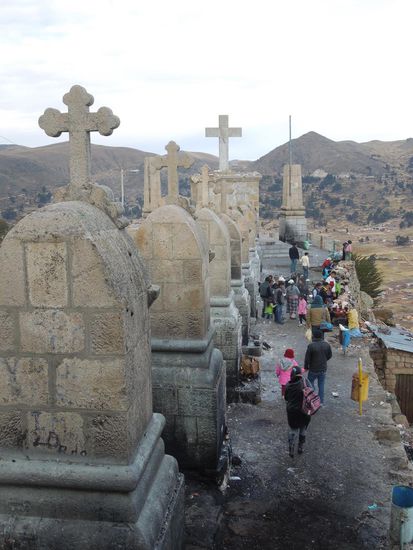 Blick auf den Kreuzweg der Pilgerer