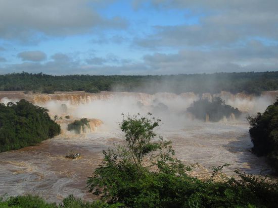 Der erste Blick auf die Wassermassen.