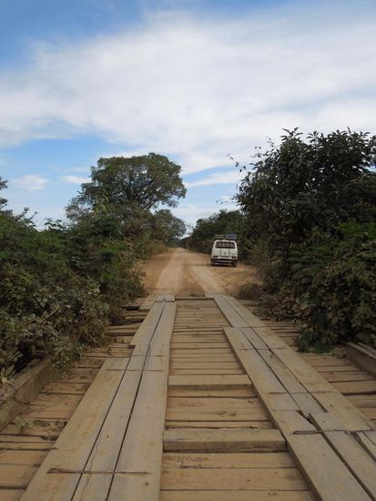 Diese Brücke war noch top in Schuss.