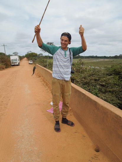 Petri heil! Da war schnell was an der Angel ...