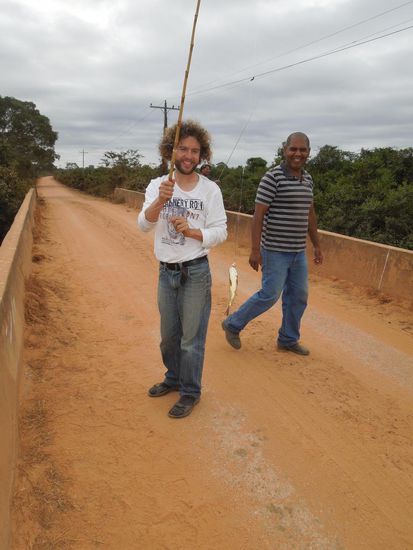 und auch Claudio war stolz wie Bolle mit Piraña am Haken 