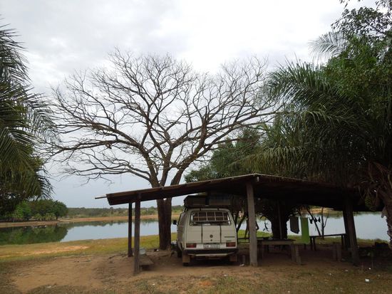 Regensicherer Standplatz an der Laguna Trevisan