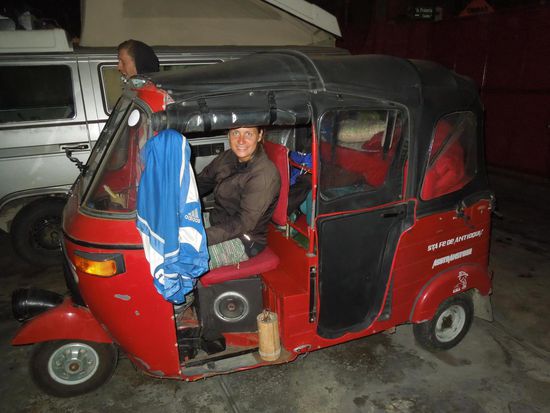 Auch ein Tuk Tuk taugt als Reisegefährt 