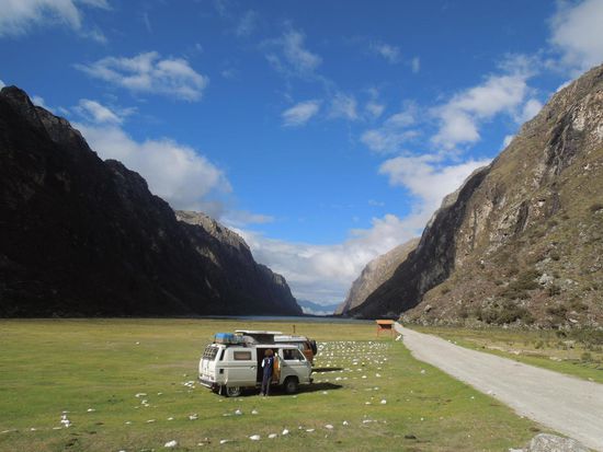 Unser Bussliplatz nahe der Laguna Orconcocha