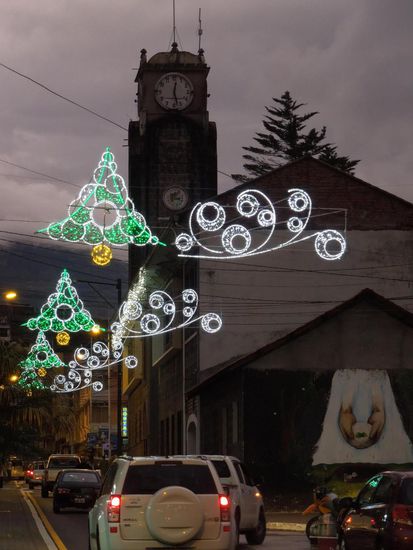 Strassendeko in Baños