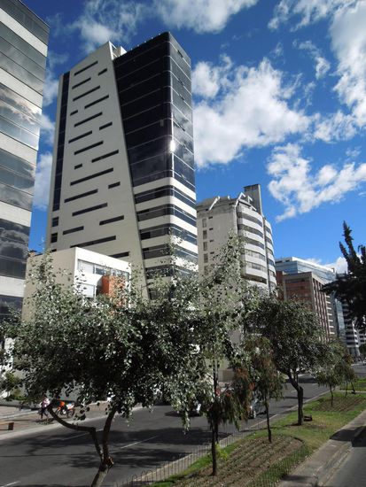 Modernes Quito nahe dem Carolina Park