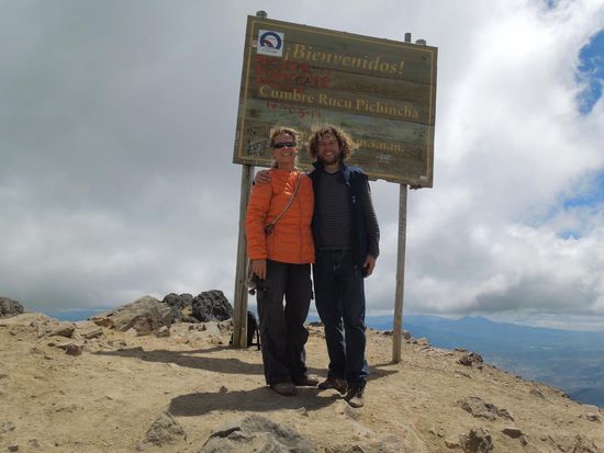 Glückliche Gipfelstürmer