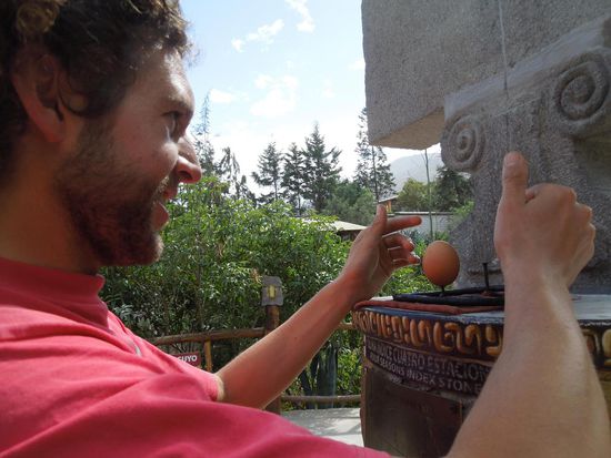 Erfolgreicher Eierbalancierer 