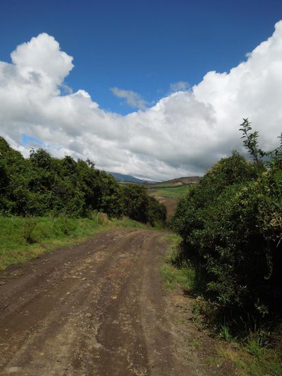 Die tollen Farben täuschen über den Strassenzustand hinweg.