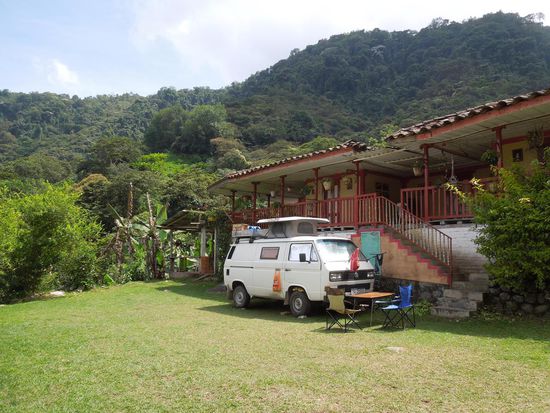 In der Finca Bellavista, nahe Cali, verbrachten wir ein paar entspannte Tage.