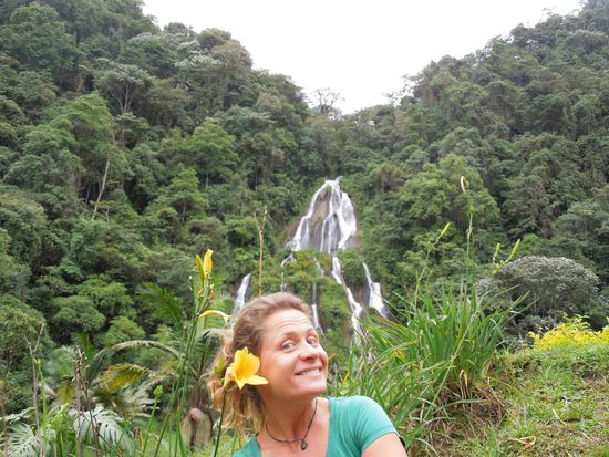 In den Termas von Santa Rosa de Cabal ließen wir uns und unsere Eindrücke im warmen Thermalwasser treiben.